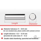   5mm 5 5mm Diameter Bearing Steel Pin Cylindrical Solid Dowel Pins 5 Mm-100 Mm L