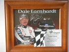 Dale Earnhardt Autographed 2000  3 Chevy 7x 8x10 Hero Card Gai-coa   Wood Frame
