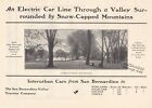 1905 San Bernardino Valley Interurban Railway Print Ad     Urbita Springs Park Pix