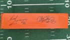 Anthony Thomas   Neal Anderson Rare Chicago Bears Signed Football Pylon Beckett 