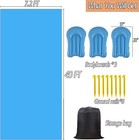 40 X 7 2ft Slip And Slide For Adults With 3 Bodyboards  Extra Long Heavy Duty