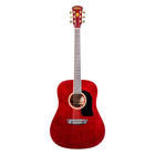 Washburn Wd100dltwrk Dreadnought Acoustic Guitar - Trans Wine Red