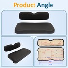 Black Golf Cart Front Cushion Set Fits Ezgo Rxv