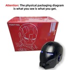 Yontyeq Iron Man Mk5 Helmet 1 1 Voice-controlled Wearable Prop Black Cosplay Us
