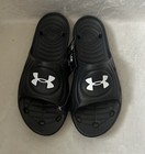 Under Armour Locker Iv Slides Sandals Men   s Sz 10 Black Shoes Beach Gym