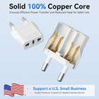 4 Pack European Travel Plug Adapter   Us To Europe Plug Adapter  European Adapte