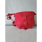 Supreme Red Logo Cordura Neck Pouch Bucket Bag 7x7 5in
