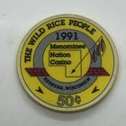 Menominee Nation Casino  0 50 Casino Gaming Poker Chip Keshena Wisconsin 1991