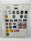 Venezuela Stamp Collection Hinged On Page Used   Hinged 18 Stamps