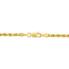 Amour 14k Solid Yellow Gold Rope Chain 3 Mm 18  Necklace And 7 5  Bracelet Set
