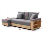 Sleeper Sofa Couch convertible Double Folding Sofa Bed With Ottoman   2 Drawers
