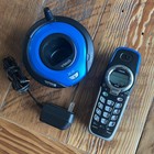 Vtech Gz2336 2 4ghz Blue Cordless Telephone V-mix Phone Handset Base Power Cord