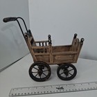 Vintage Style Doll Carriage Wooden   Metal