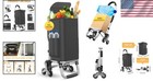 Foldable 3-in-1 Grocery Cart With 6 Wheels   Waterproof Bag - 110 Lbs Capacity