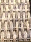 Vtg Table Runner Woven Look Pattern 14    X 45     Solid Back  3d Look 80 90