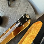 Kent 5 String Banjo White W  Brown Neck Music Instruments - Comes W case