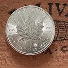 2020 Canada  5 1 Oz Silver Maple Leaf Bu Brilliant Uncirculated Coin