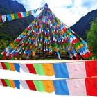 Tibetan Buddhist Prayer Flags 40pcs Outdoor Meditation Traditional 11x14 Inches