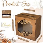 Wooden Wedding Card Box With Slot  Rustic Card Box For Wedding Decorations Fo   