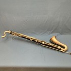 Vito Reso-tone Bass Clarinet With Mouthpiece   Foot Peg Untested 9770e
