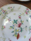 Vintage Chinese Famille Rose Enamel Floral Plates Plate W   Peaches Set 6 