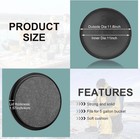 2 Pieces Padded Bucket Lid Seat 5 Gallon Bucket Seat Lid Black Padded Pail Stool