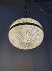 Rewired Vtg Mcm Pendant Swag Hall Light 1950s 1960s Sugar Ball Space Age Orb Ufo