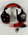 Logitech G230 Stereo Gaming Wired Headset Boom Mic Noise Cancelling Black Red