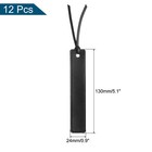 12 Pcs Leather Bookmark  Personalized Handmade Leather Bookmarks  Black