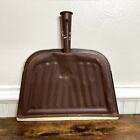 Jv Reed Metal Dust Pan Vintage Floral Mcm Made In Usa Louisville Brown Orange