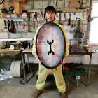 Shaman  king Drum   Deep Bass Large Drum  Sacred Vegan Instrument  Viking Gift