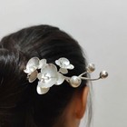 New Butterfly Orchid Hairpin   Chinese  Hair Stick Floral Hair