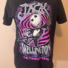 Nightmare Before Christmas Jack Skellington T-shirt Glows W blacklight Xl 14-16