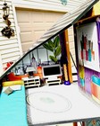 Kidkraft Wooden Dollhouse Bianca City Life 360 4-story Barbie Size   Accessories