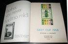 1968 Cfl Football Grey Cup Final Rough Riders - Stampeders Official Program 