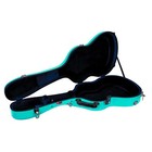 Crossrock Fiberglass Classical Guitar Case 4 4 Full Size-tsa Lock  Mint Blue