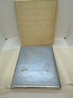 Antique 1919 Unused Blue Satin Baby Book    baby   s Story    By Artist Writer Guild