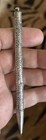 Rare Vintage Ganz Israel 12 Tribes Sterling Silver Ballpoint Pen Judaica Menorah