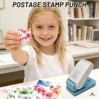 Rectangle Postage Stamp Paper Punch  1 X 0 8 Inch Lever Action Craft Punch For