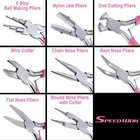 8pcs Jewelry Pliers Set Jewelry Making Tools Nylon Flat Jaw Pliers Flat Nose    