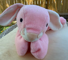 Vintage Ty  Pillow Pals Carrots Pink Rabbit Bunny Plush Beanie Babies 1996 