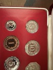 1981 Republic Of Malta 9-coin Proof Set W  Case   Coa   Franklin Mint
