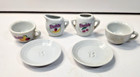 Vtg 1980 s Barbie Tea Set Ceramic Porcelain 6 Pcs