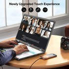 Eviciv Dual Ustation 18 5  Touch Folding Monitor Dual Portable Display W  Stand