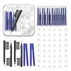 Hearing Amplifier Accessories Kit - 32 Pcs  Silicone Domes  Cleaning Tools   Cas