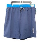 Speedo Men s Navy Blue 9  4-way Stretch Swim Trunks Shorts Size Xl