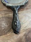 Vintage Antique Silverplate Art Nouveau Ladies Hand Held Mirror Victorian 10    T
