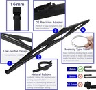 Pair Of 40in  Wiper Blades For Rv bus motorhome W  Glass Washing Tablets