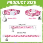 5 Pack Floral Goat Collars Adjustable Grazing Collar With Copper Bells