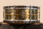 1930s Leedy 5x14 Polished Brass Reliance Snare Drum